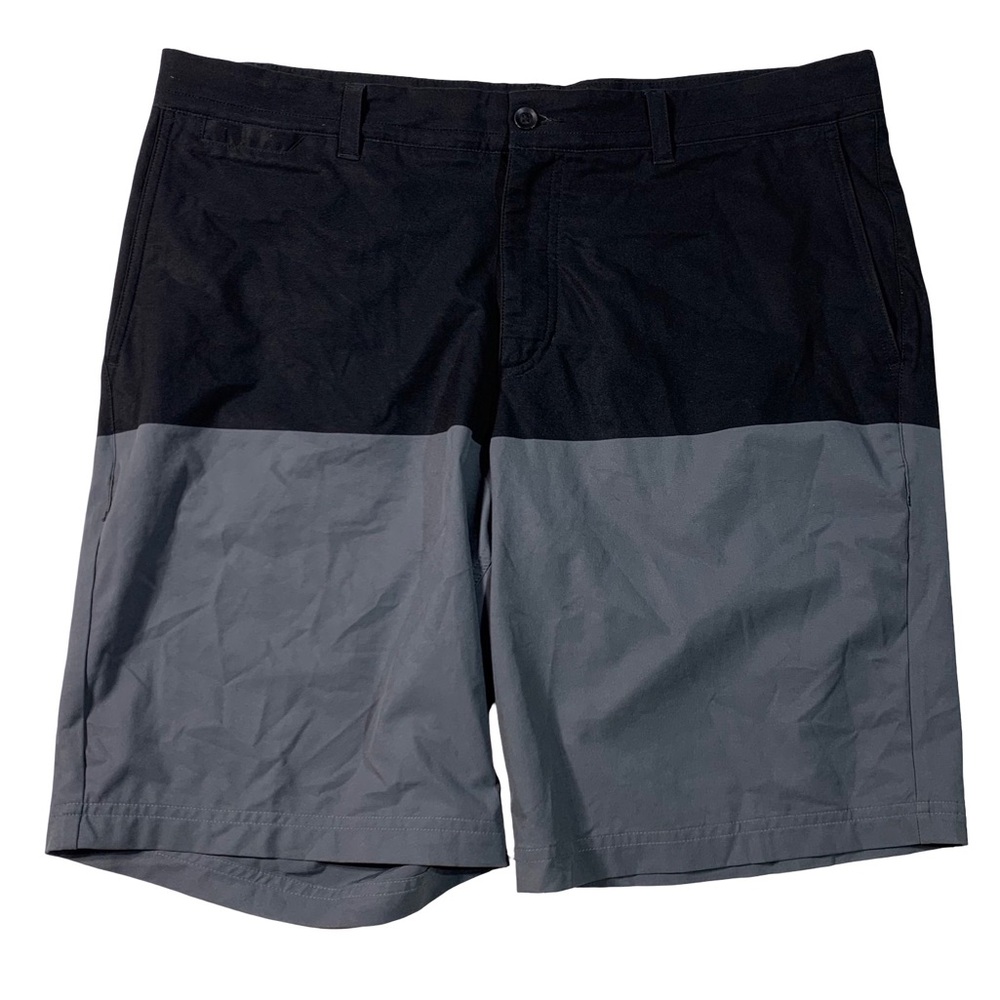 Nike Dri-Fit Print Men's Golf Shorts Black Gray Mens Size 36 Golfing Active